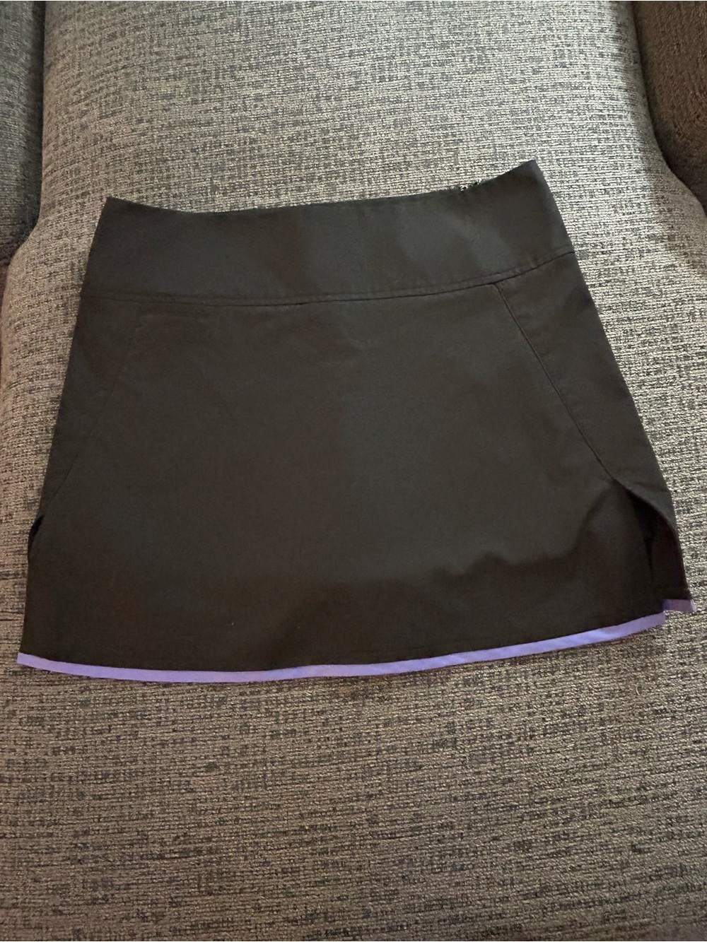 adidas Black Athletic Skort with Subtle Trim